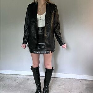 Women's Black Leather Jacket